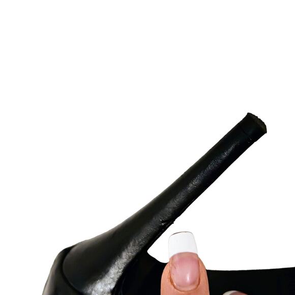 Stuart Weitzman Glam Moto Ankle Boots Sz 7.5 Black Buckle Rocker Punk Gothic - Picture 13 of 16